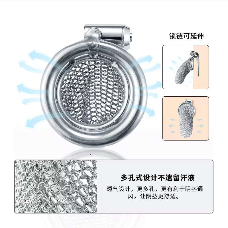Male chastity lock CB lock chastity device stainless steel concealed lock design JJ birdcage alternative sex toy penis restraint