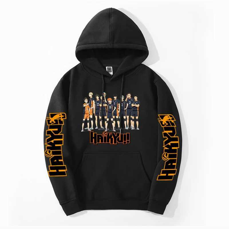 Haikyuu Anime Hoodie For Men Women Fly High Graphic Sweatshirts 2024 New Fashion Round Neck Harajuku Long Sleeve Pullover HoodyX240925