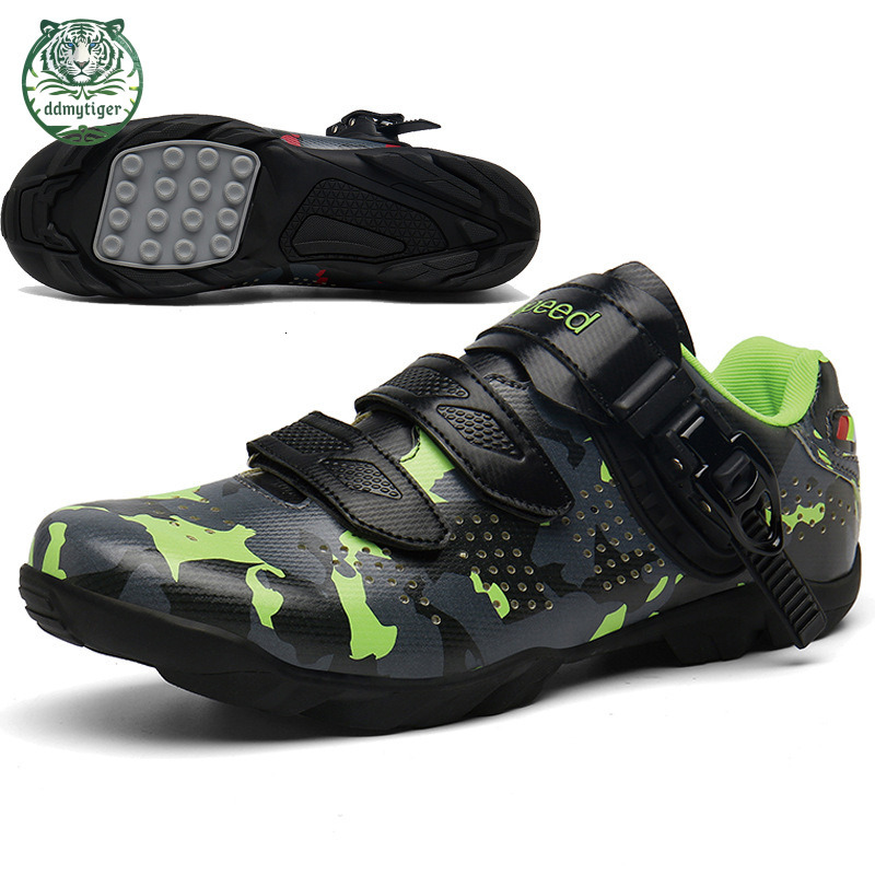ddmytiger Professional men's dual-use road lock professional women's mountain bike competition cycling shoes, hard sole A ddmythur