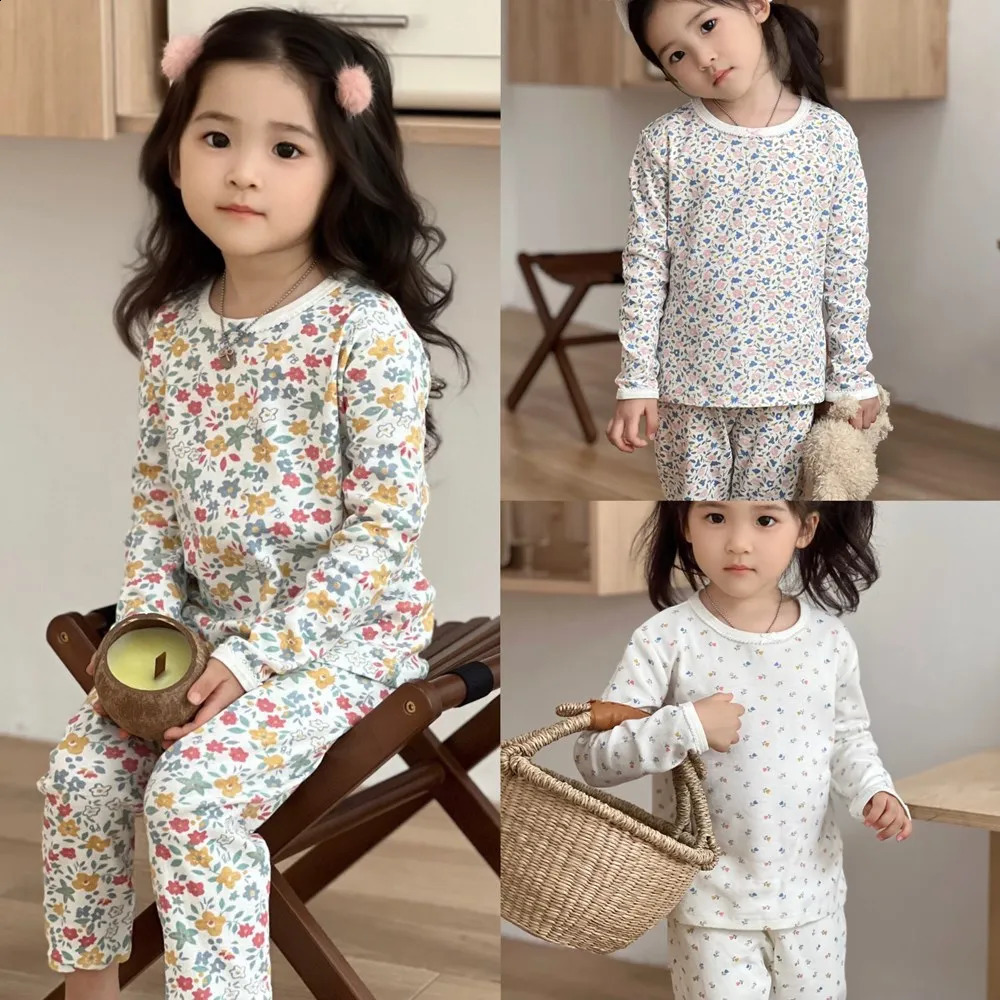 pajama sets kids pajamas High quality printed boys and girls suit baby clothes 240921