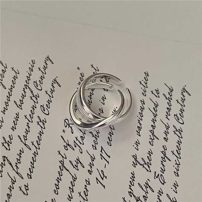 Ventilate 925 Sterling Silve Womens Irregular Ring Gift Smooth Design Trend Korean Minimalist Jewelry Direct Shipping W240925