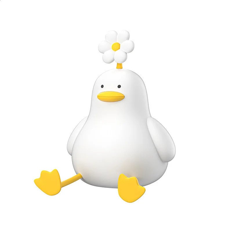 Creative night light for charging and pressure relief in girls and rens bedrooms with lantern duck silicone lights 240919