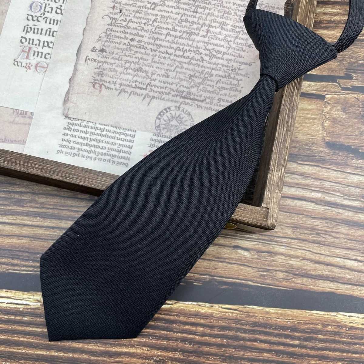 22CM short neckline handmade striped small tie for men lazy tie for young girls cute college style brown solid tie Fem Y240925