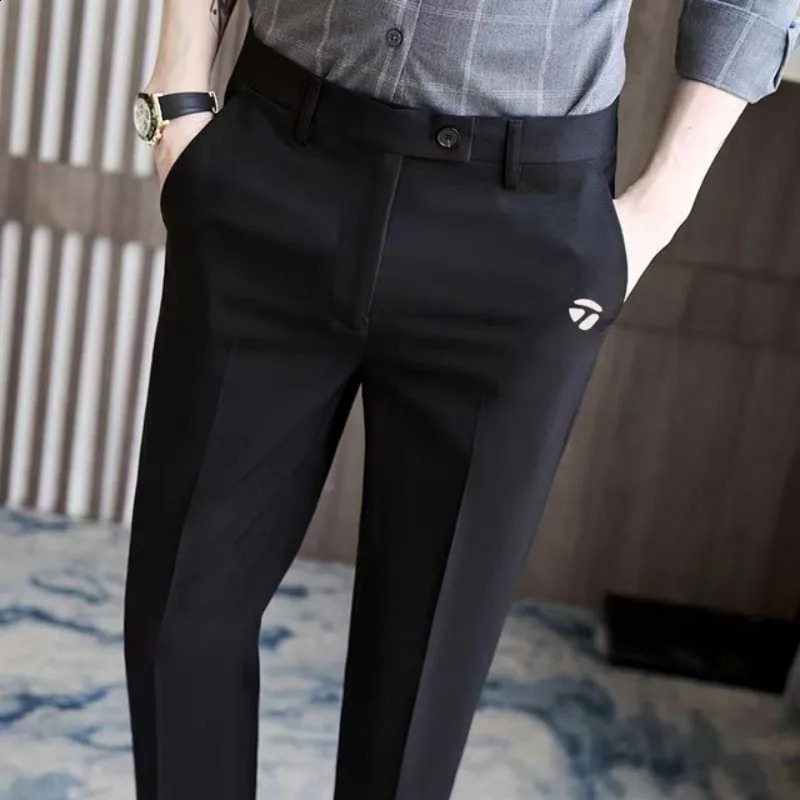 Titlesit Mens Golf Pants Autumn Clothing Fashion Leisure Business Trouser Sports 240920