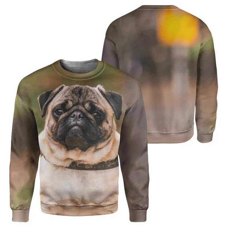 Corgi Pug Bull Terrier 3D Print Hoodie For Men Casual Animal Dog Pattern Sweatshirt Long Sleeves Round Neck Autumn PulloversX240925