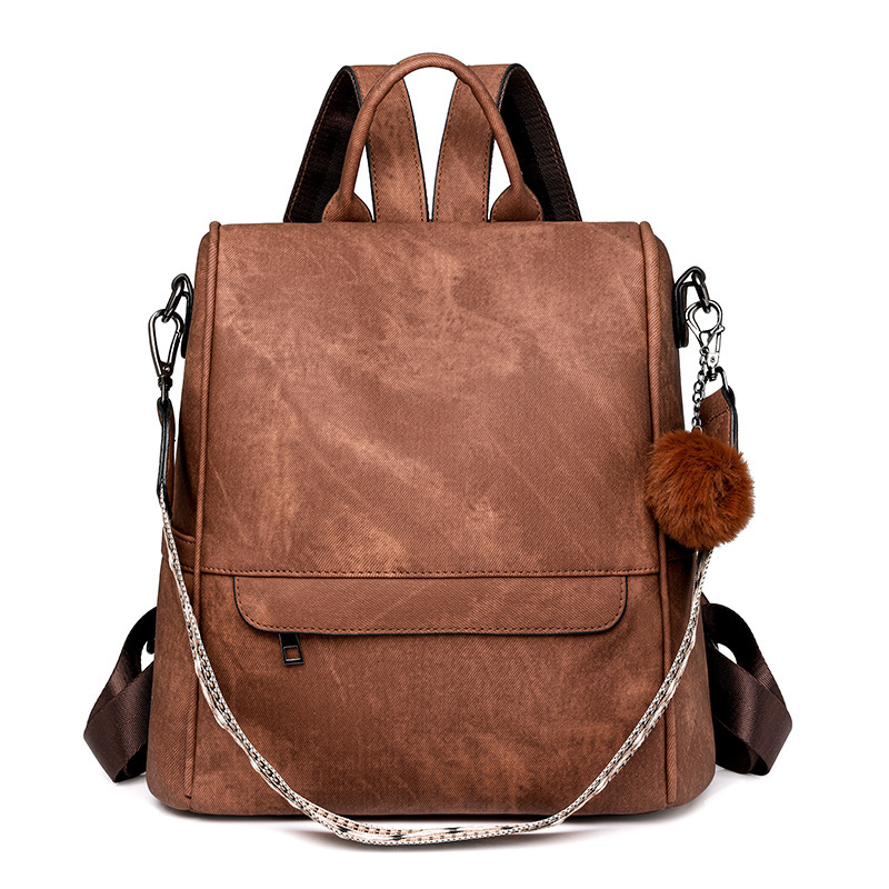 2024 New Designer Backpack Spring Trend PU Women's Multi functional Shoulder Bag