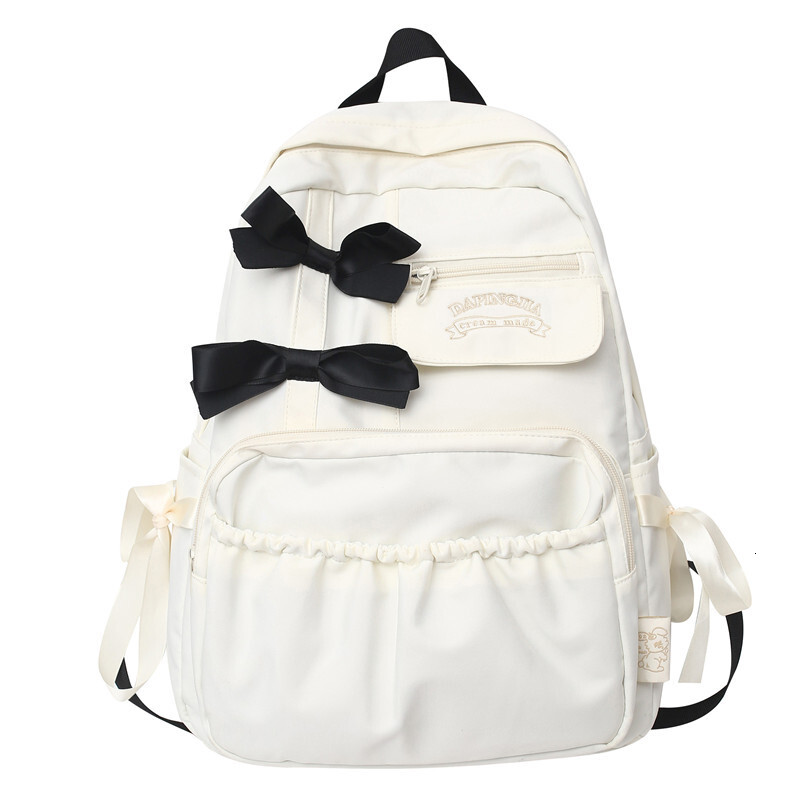 Designer backpack with high aesthetic value for girls, bow shaped backpack 2024 new model