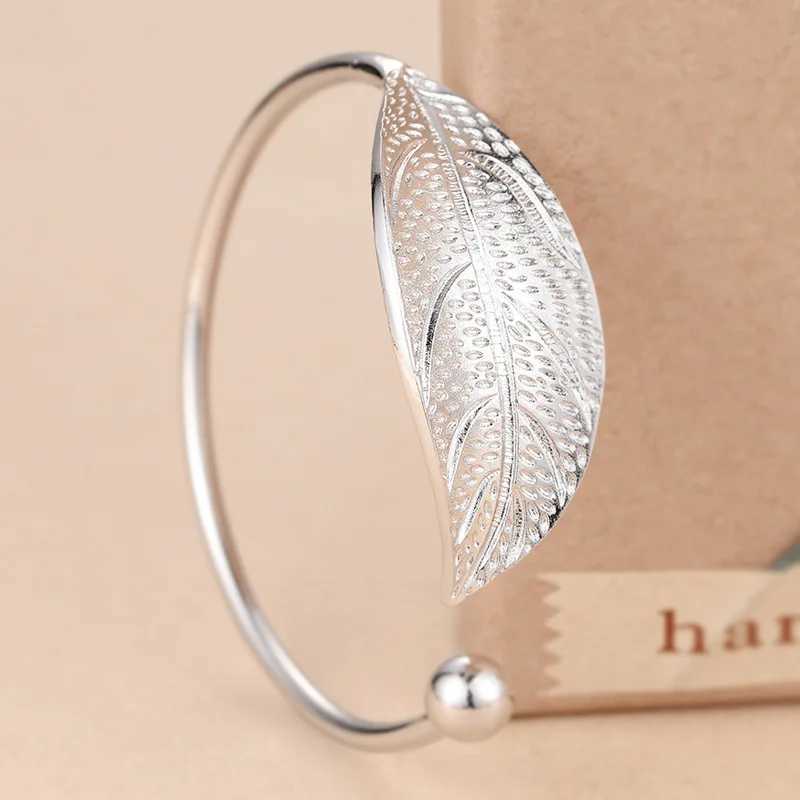 Fashion 925 Sterling Silver Woman Cuff Bracelet Open Shed Adjustable Charm Bangle Bracelets Luxury Party Jewelry GiftsXJ250225