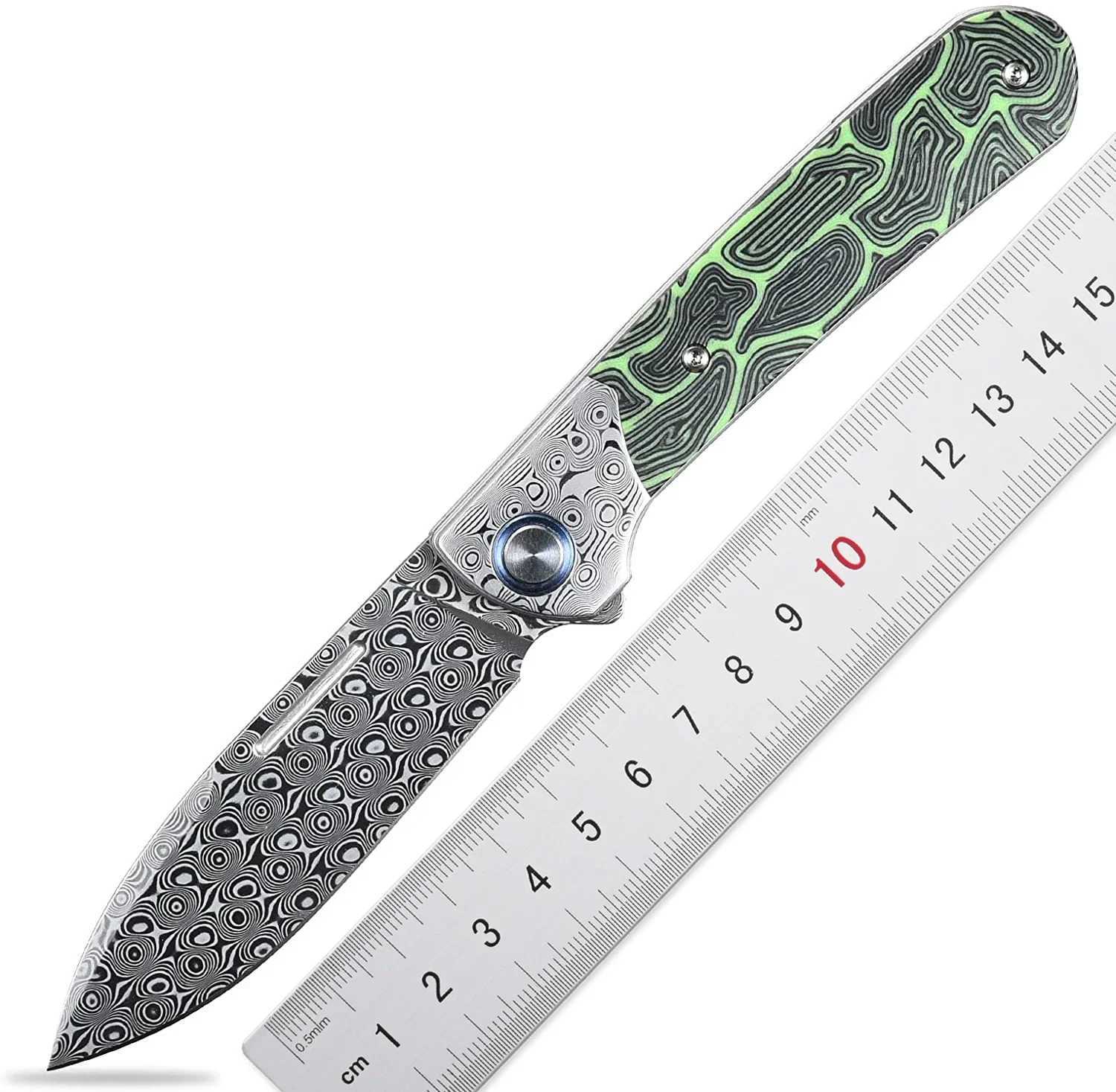 New Sitivien ST256 Pocket Knife Damascus Steel Knife Color G10 Handle Folding Knife EDC Work Outdoor Camping CL240925