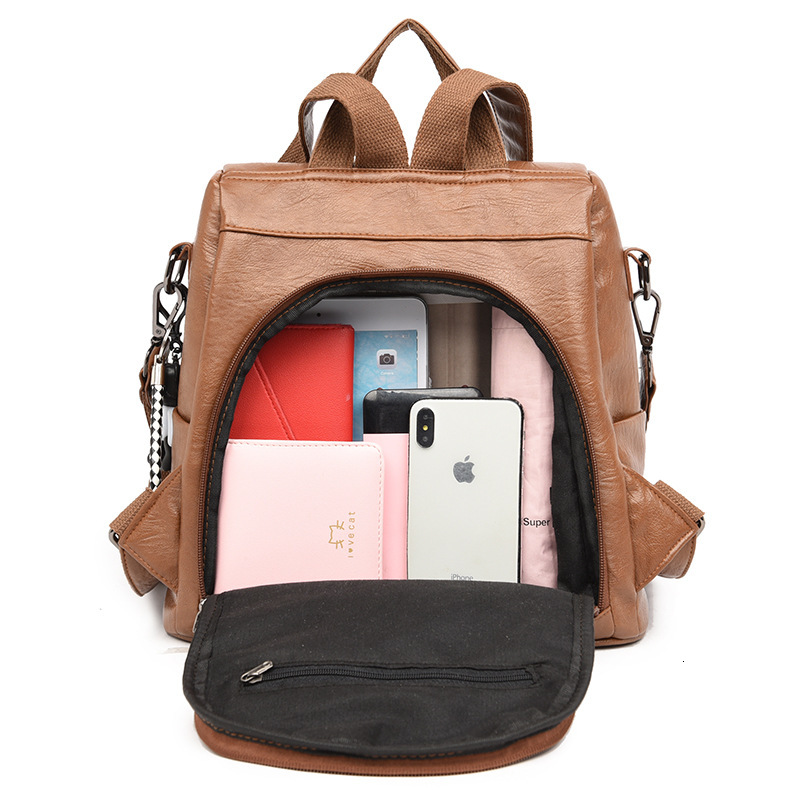 Fashion Anti theft Women's 2024 Spring/Summer New Korean Edition Fashion Multi purpose Cute Bow Backpack Travel Bag Backpack