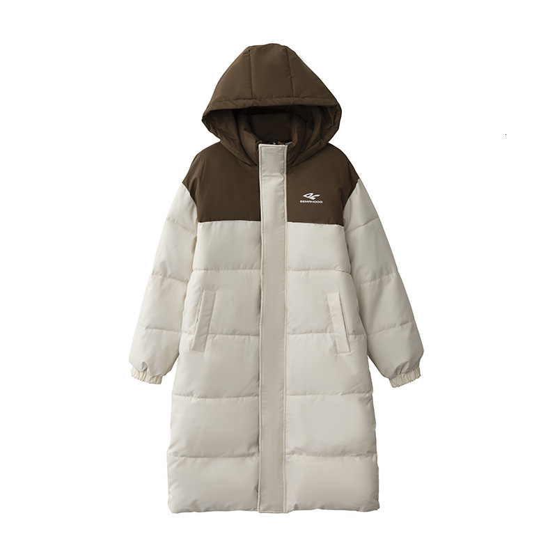 Puffer Jacket Sports Trend Plus Size Mens and Womens Clothing Korean Couple Down Cotton Jacket Womens Loose Hooded Mid Length Jacket
