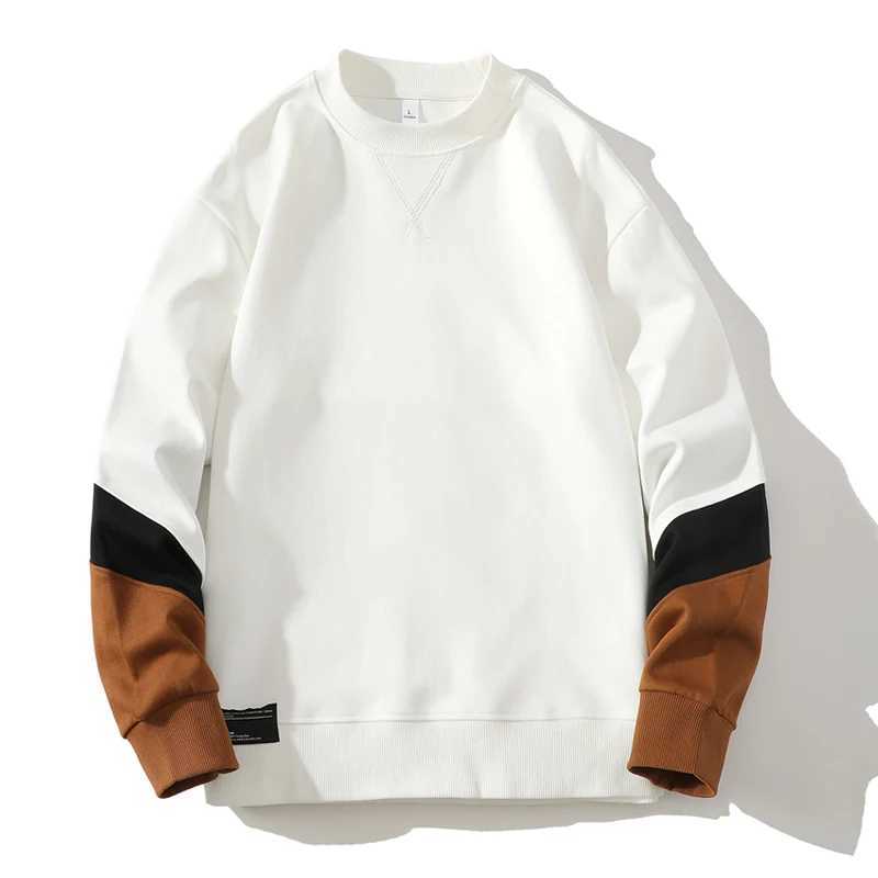 2023 Mens Multicolor Coats Round Neck Sports Streetwear Clothing Loose patchwork Sweatshirts Men OversizedX240925
