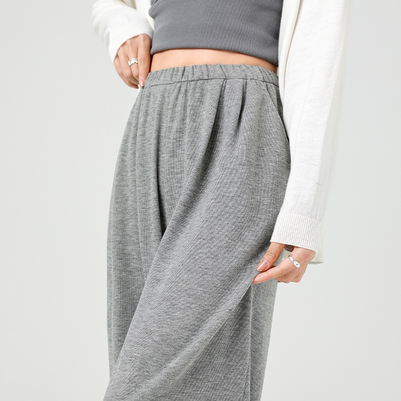 Glutinous Rice for Women 2024 Spring Autumn, Lazy and Hanging, High Waist, Small Height, Floor Dragging Narrow Version, Wide Pants, Casual Straight Le