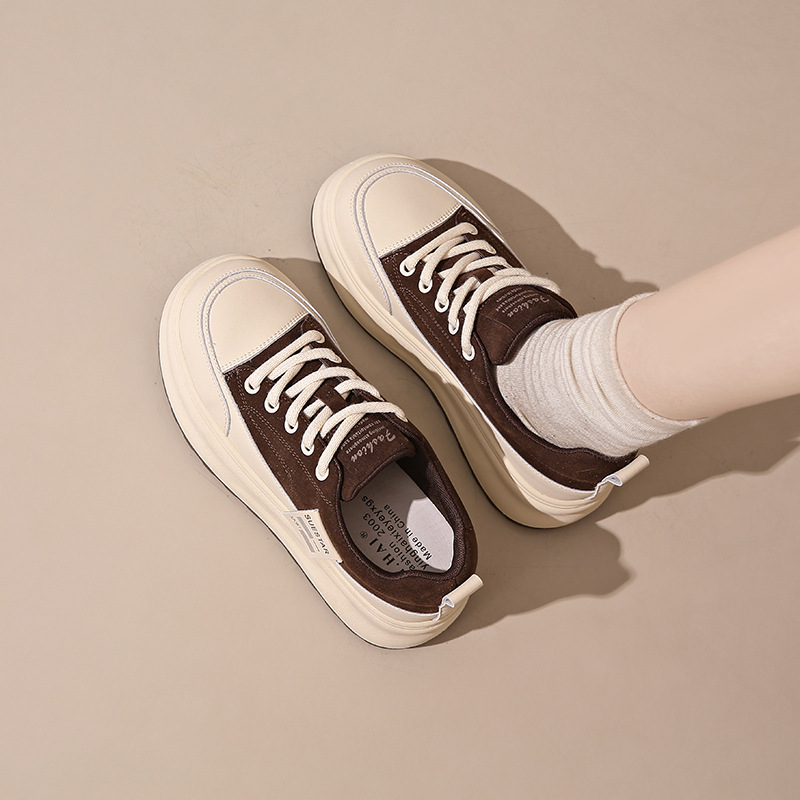 Thick-soled fashion board shoes women's 2024 autumn new comfortable and versatile casual sneakers Free shipping