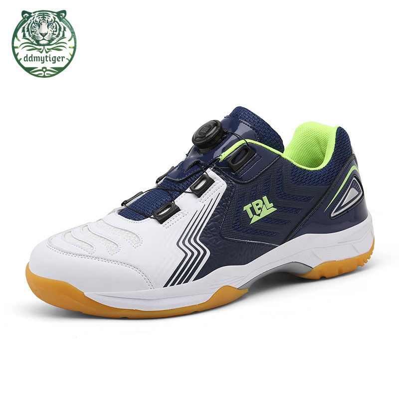 ddmytiger Badminton couple's style, table tennis shoes, wear-resistant non slip, four season rotating buckle, men's and women's sports 