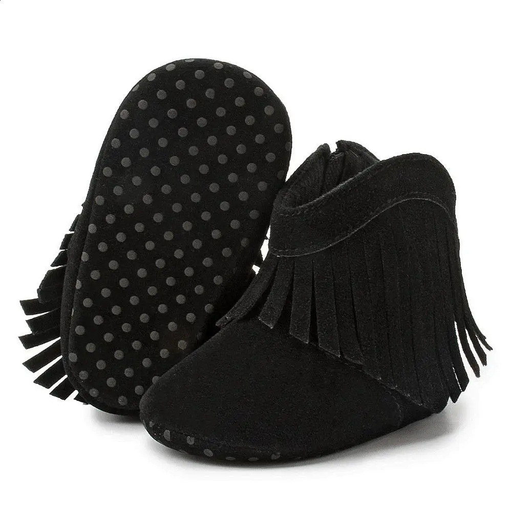 Kidsun Baby Boots Girl Boy Prewalker Solid Toddler Soft soled Non slip born Moccasin 240925