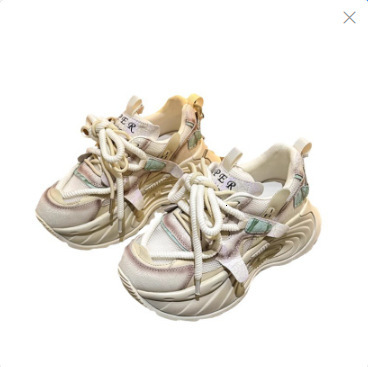 Ddmybear Dad's 2024 New Spring Colored Thick Sole Matsuke Female Heightening Water Diamond Dopamine Trendy Shoes Chinese Brand Shoes F926-73
