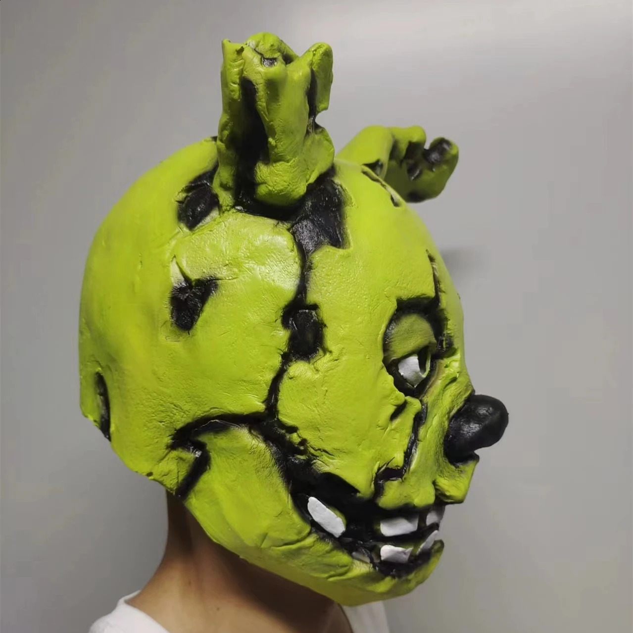 Spring Bonnie Mask Full fnaf Five Nights Freddys Game Role Playing Moive Costume Halloween Funny Dress Prop Trap Adult 240923