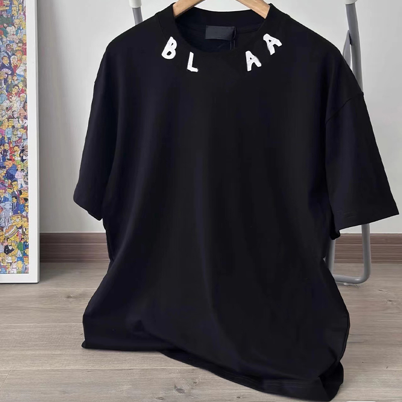 Designer Baleniagalies Tees T Shirts Top Quality Pure Cotton Short Sleeve Shirt Simple Letter Printed Summer Casual Men Clothing Size S-Xxxxxl ed207