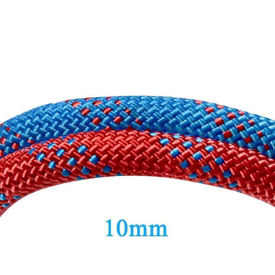 OD. 10mm climbing rope tree wall climbing equipment outdoor fire escape safety rope buckle length 20m 30m CL240926