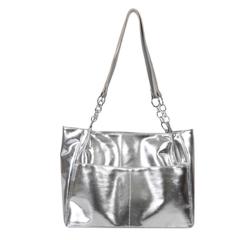 CMM New Womens Single Shoulder Tote Bag Trendy Fashion Handbag Shopping Bag Waterproof Large Capacity Simple Storage Bag