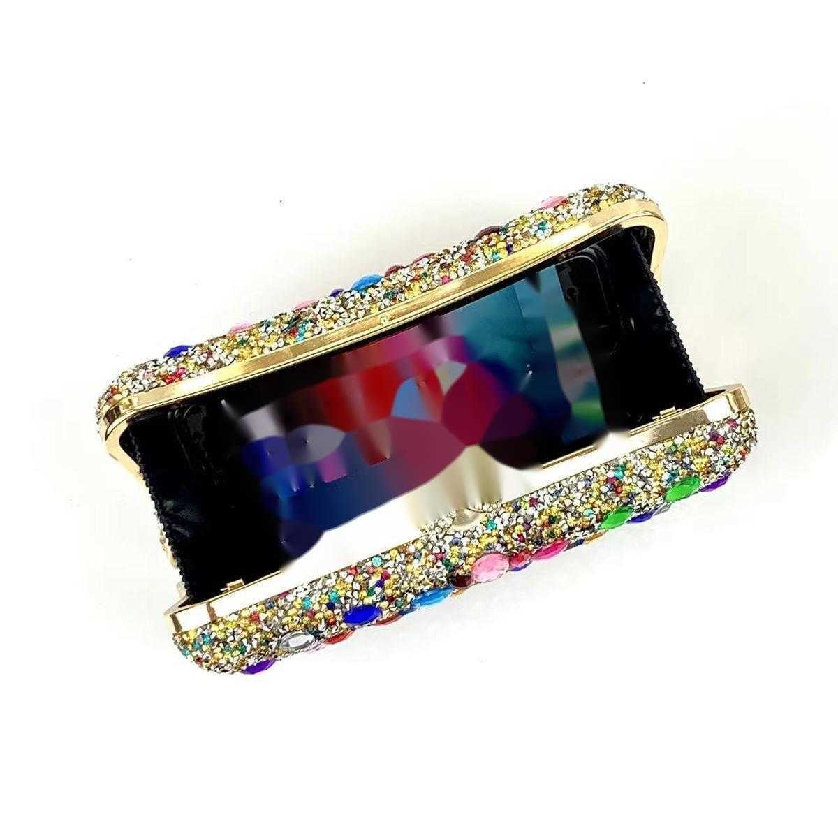 Clutch Bag Colorful Shiny Color Bag Banquet Designer Bag Diagonal Cross Hand Fashion Bag 240920