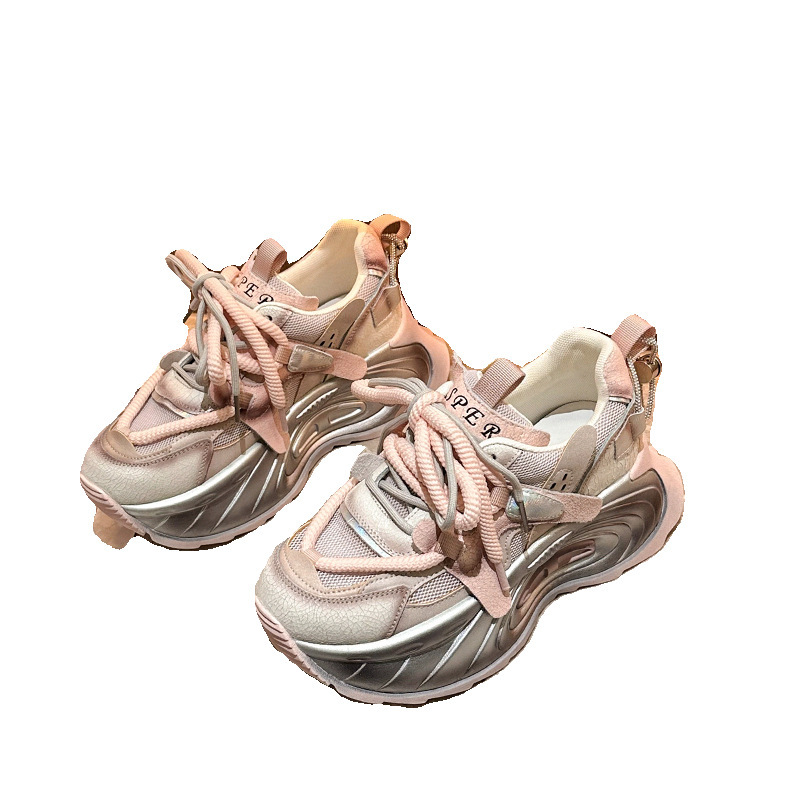 Ddmybear Dad's 2024 New Spring Colored Thick Sole Matsuke Female Heightening Water Diamond Dopamine Trendy Shoes Chinese Brand Shoes F926-73