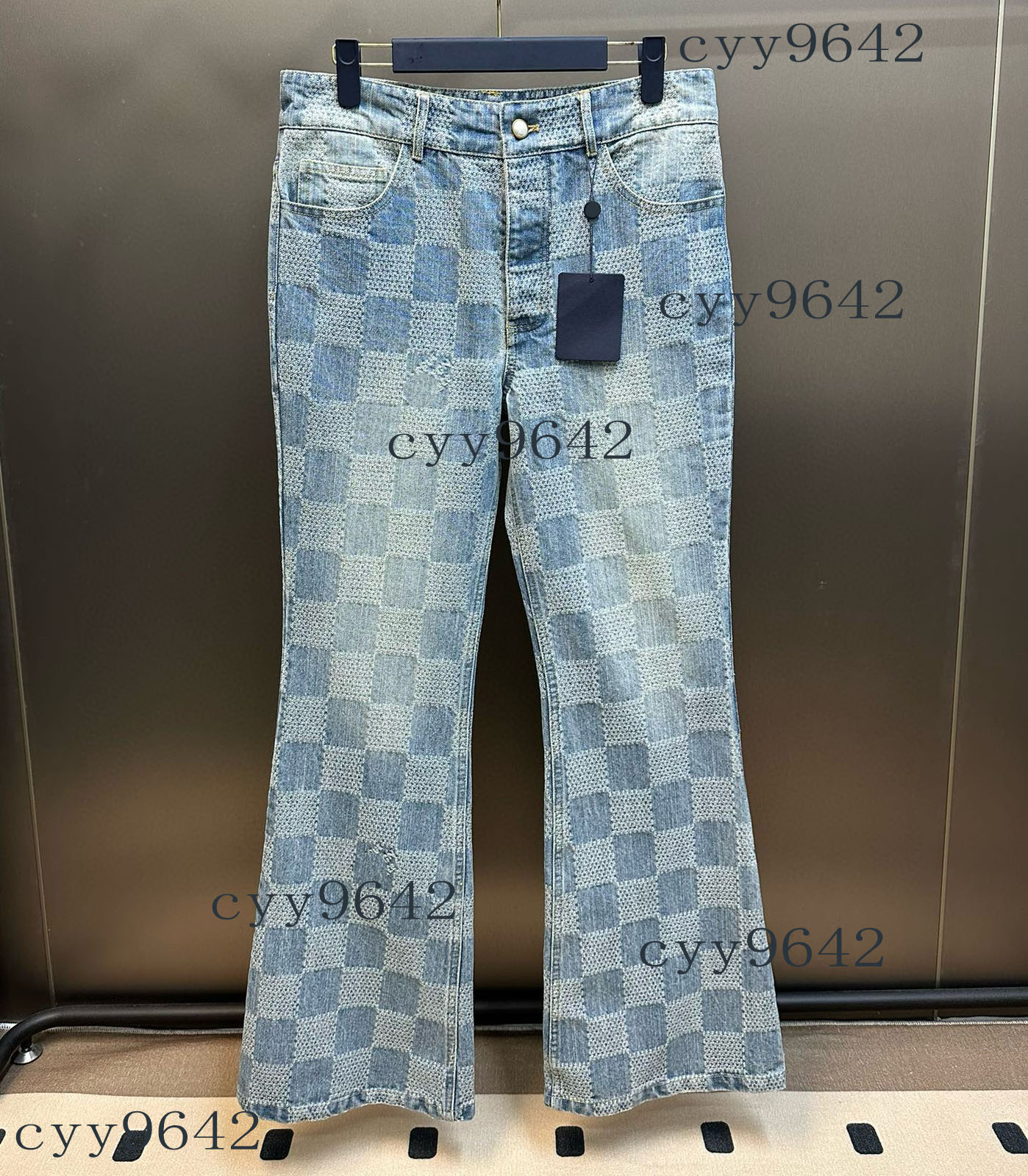 Men's Plus Size Pants Round neck embroidered and printed polar style summer wear with street pure cotton cyy9642 f33