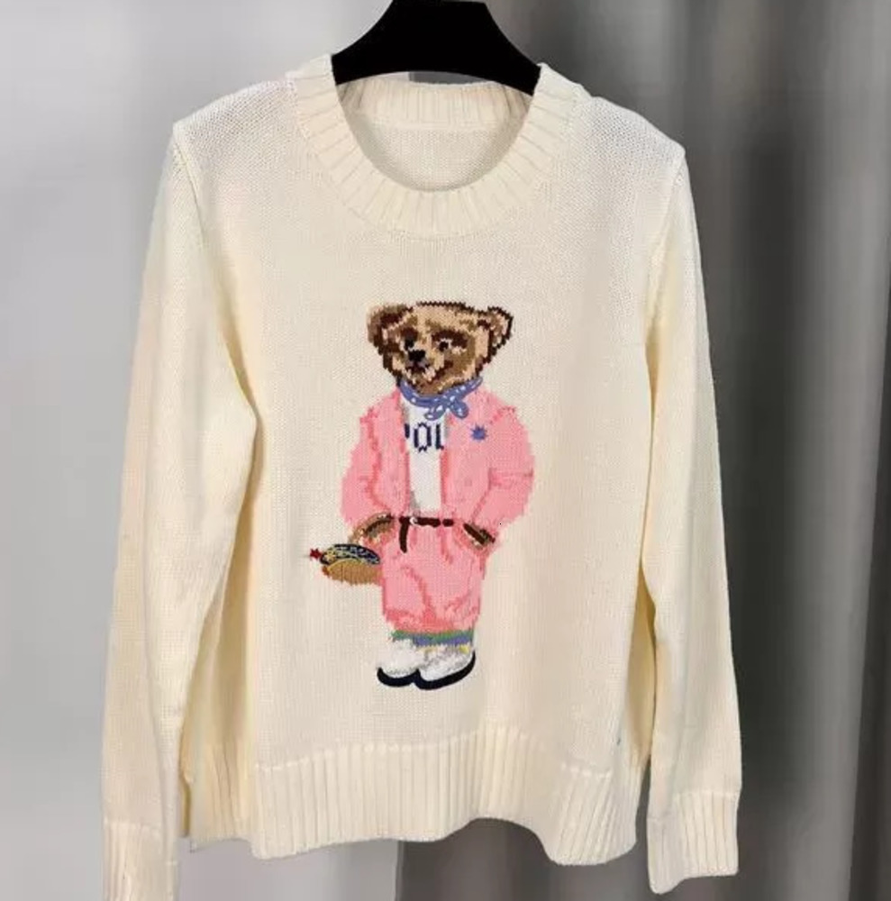 2024 Designer Women Knits Bear Sweater Polos Pullover Embroidery Fashion Knitted Sweaters Long Sleeve Casual warmcef