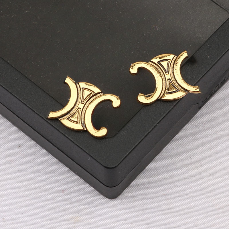 Vintage Designer Jewelry Brand Dia Geometric Stud For Women Earrings Wedding Gift