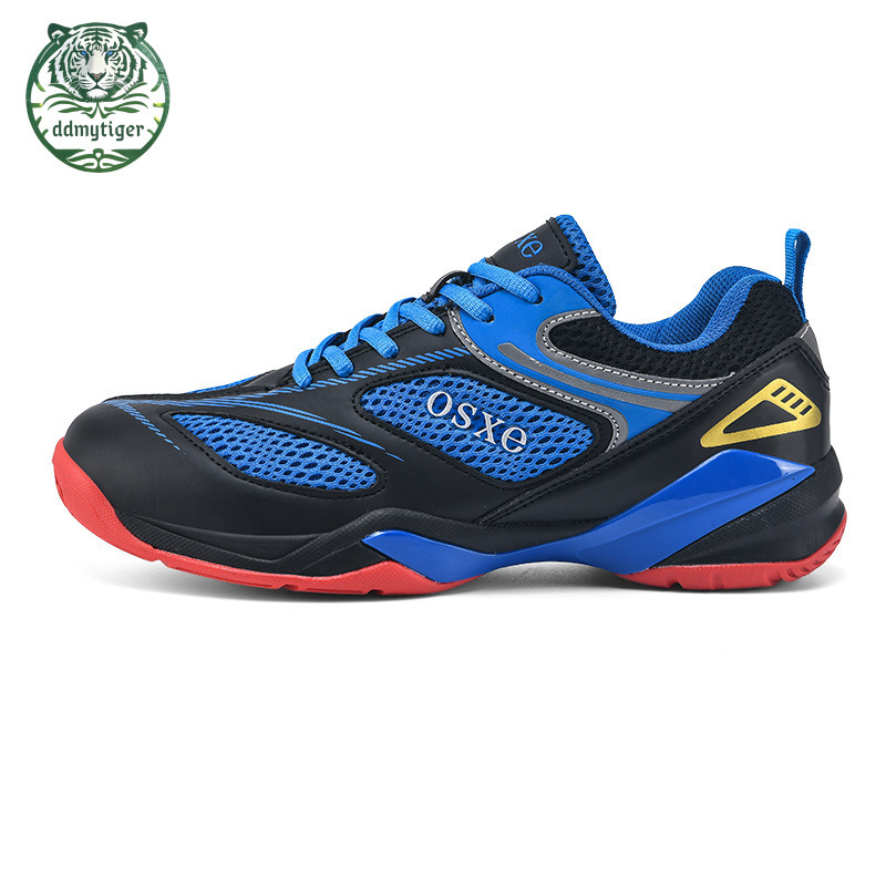 ddmytiger Badminton men's outdoor mesh breathable table tennis MD soft sole non slip rubber training sports shoes A