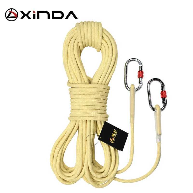 XINDA Escalada Paracord Climbing Outdoor Climbing Safety Rope 6 8 10mm Diameter High Strength Fireproof Equipment CL240926