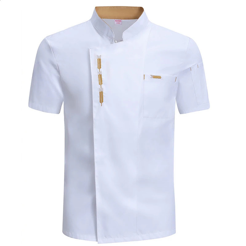 Fashionable mens chef jacket restaurant kitchen jacket waiter uniform 240926
