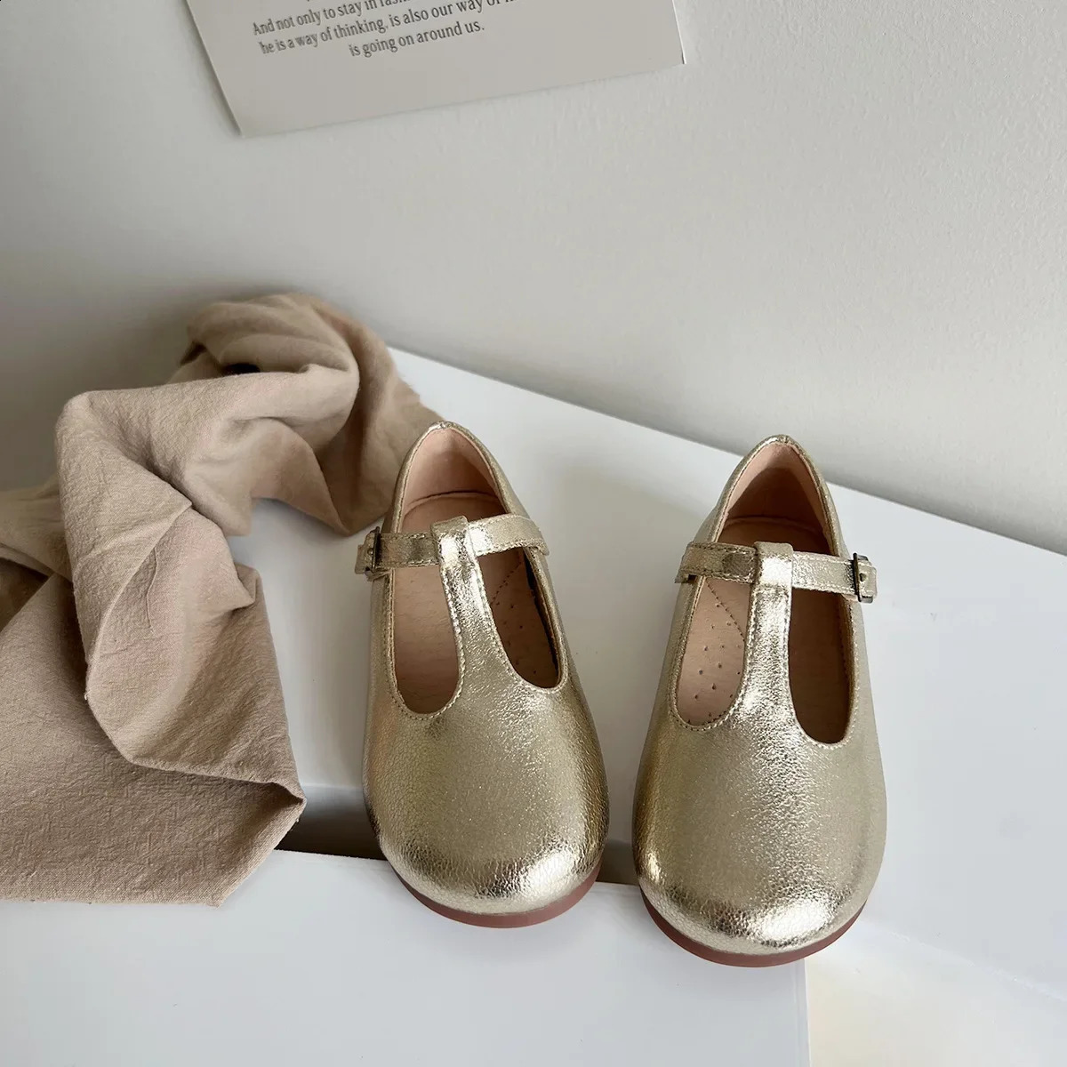 Girls Shoes Autumn Kids Fashion Mary Jane Dress Dance Princess Flats Classic Toddler Children School Shoes Soft Sole 240913