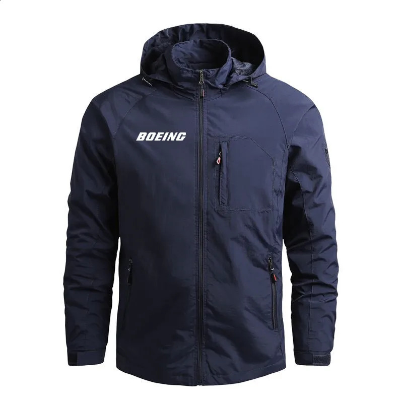 Flight Aviation Outerwear Boeing Casual Hooded Windbreakers Lightweight Pilots Men Jackets Coats 240924