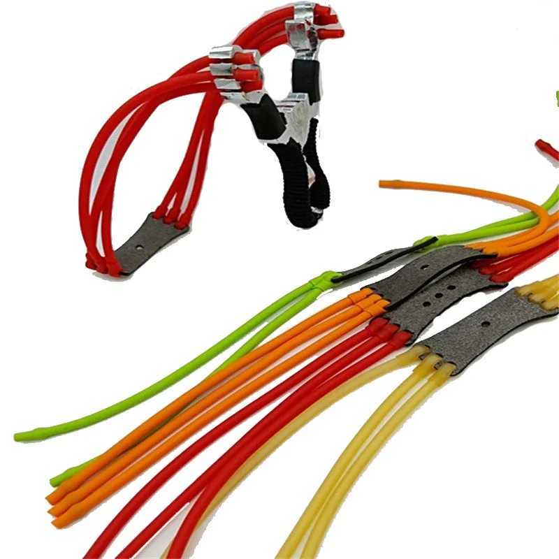 5 pieces/batch of elastic bungee jumping rubber bands used for slingshots hunting slingshots rubber bands flat strong elastic tubes Y240925
