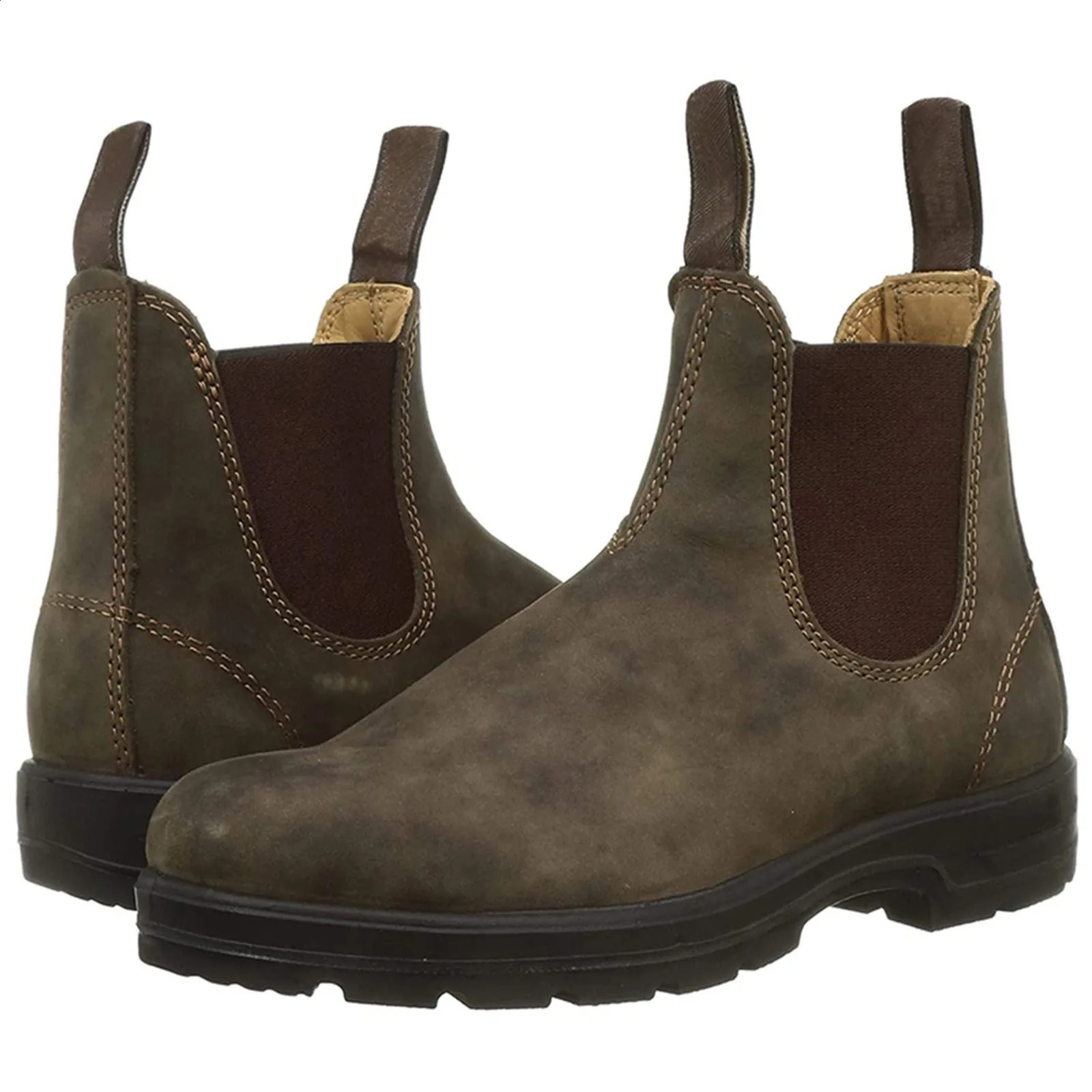 Mens premium boots made of highquality suede leather warm winter ankle mens outdoor work shoes walking 241028