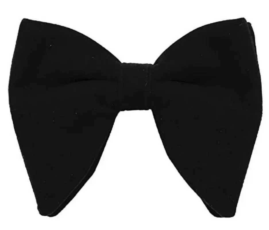 12x10.5CM Large Bow Mens Cocktail Party Banquet Wedding Accessories Retro Velvet UK Solid Color Super Bow Y240925