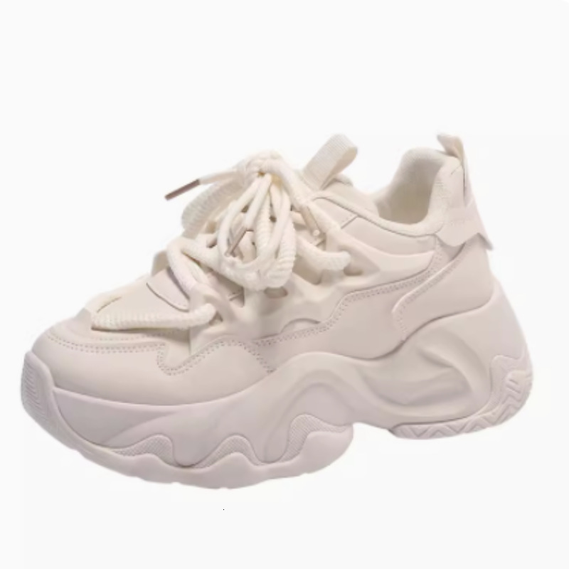 Ddmybear Women's 2024 New Style, Eye-Catching Sponge Cake Thick Sole, Height Increasing Comfortable Small Sports And Leisure Shoes Chinese Brand 