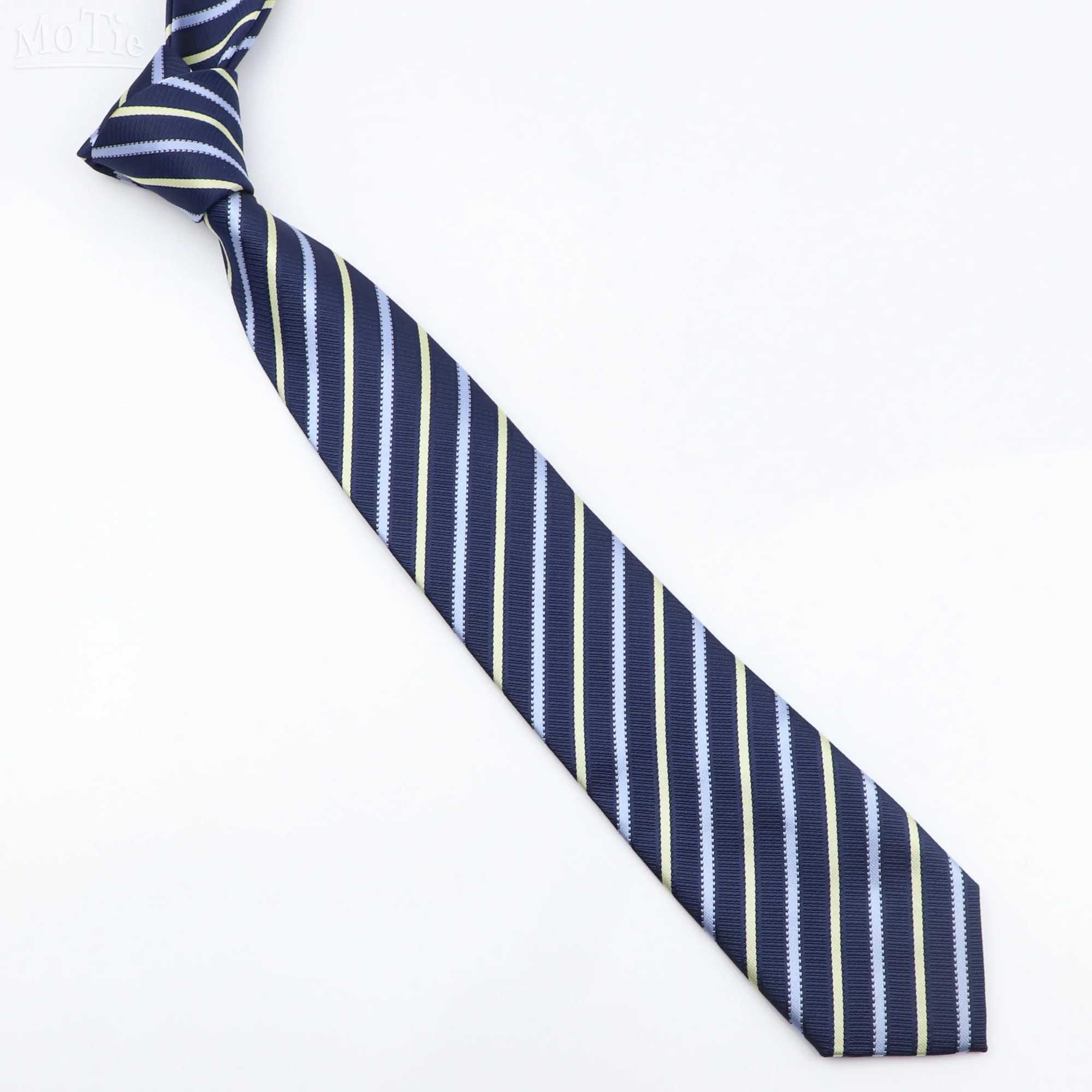 Fashion Mens Classic Stripe Ties Wedding Business Neckties Jacquard Narrow Tie Party Formal Suit Shirt Gravatas Accessory Gift X250407