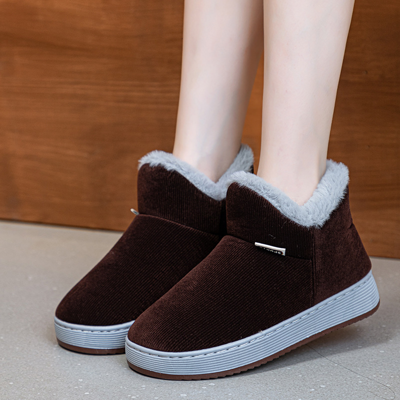 Cozy Elderly Cotton Shoes with Non-Skid Sole - Perfect Gift Idea for Moms