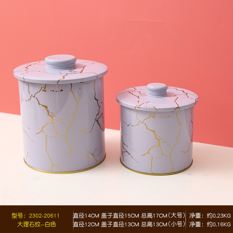 Christmas exquisite pattern two-piece set storage Jar household sundries collection sealed can gift candy packaging box