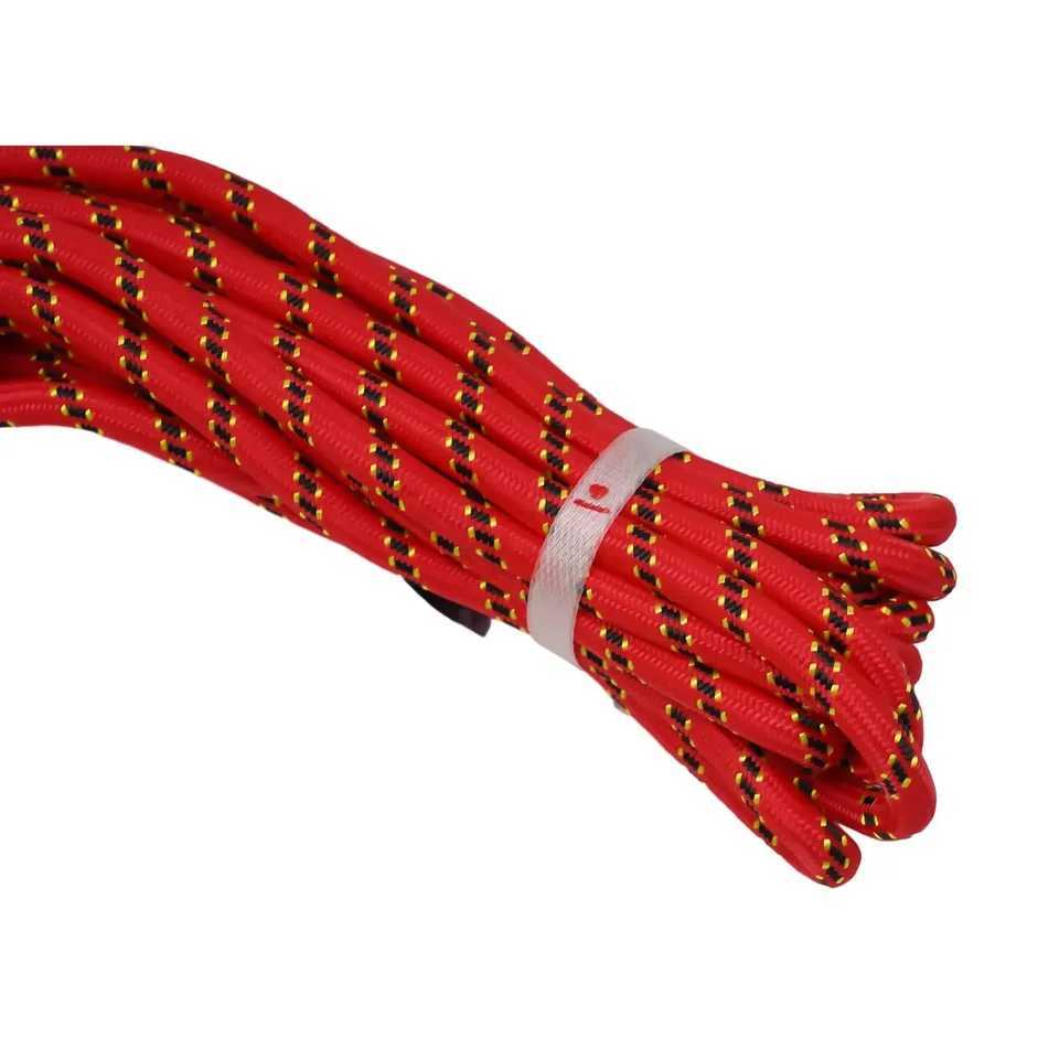 Safe climbing rope 10M 10mm polyester equipment red/blue static thick knitted tree wall high performance CL240926