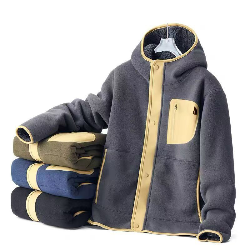 Tech Fleece Mens Designer Jacket Embroidery Coat Multiple pockets Cardigan Standing Collar Warm Clothes Premium Winter Puffer Jackets