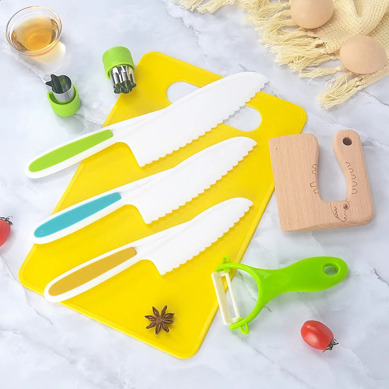 13/17 childrens cooking sets are Montessori kitchen tools for cooking suitable for children aged 2/3/4/5/6/7/8 with safety knives 240923