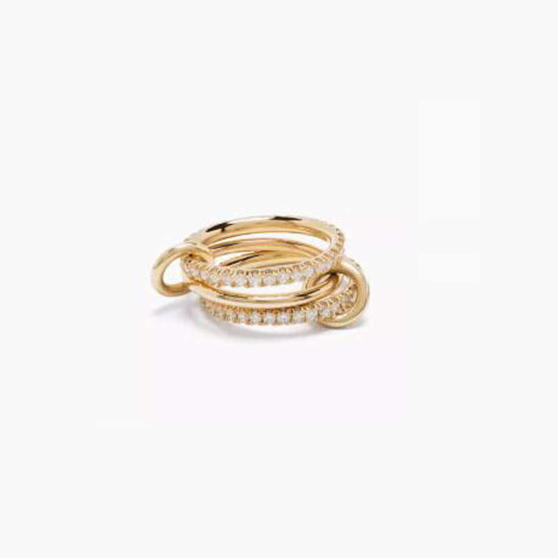 Designer ring Halley Gemini Band Rings Spinelli Kilcol brand New Industrial wind jewelry gold multiple ring womens gift