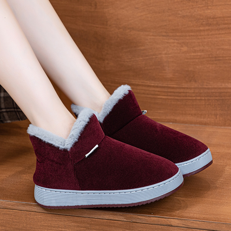 Cozy Elderly Cotton Shoes with Non-Skid Sole - Perfect Gift Idea for Moms