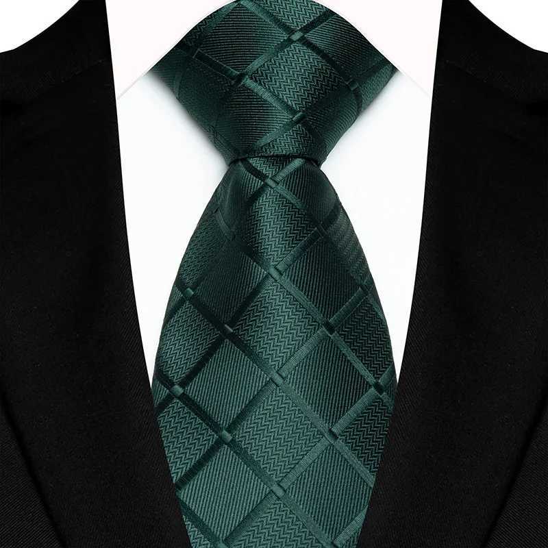 Luxury 8CM Mens Necktie Plaid Checks Ties For Man Gro Grosman Jacquard Woven Ascot Formal Business Party Accessories X2504071