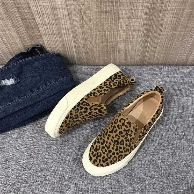 Sneakers Women Designer Leopard Sneaker for Slip on Casual Comfy Flat Shoes Woman Loafers atos De Mujer M240