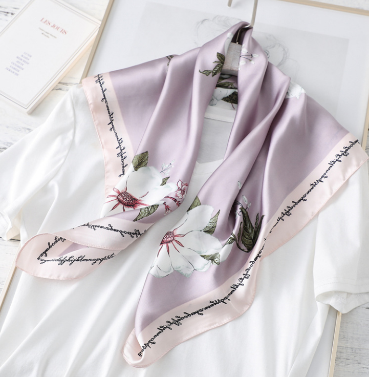 20style Scarf Silk Scarfs Head Scarf Designer Headband Shawl Character Letter Print Dot Neckerchiefs Designer Women Lightweight 70 X 70 Cm